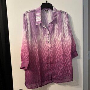 Salon Studio Hombre Purple Blouse Women’s Large